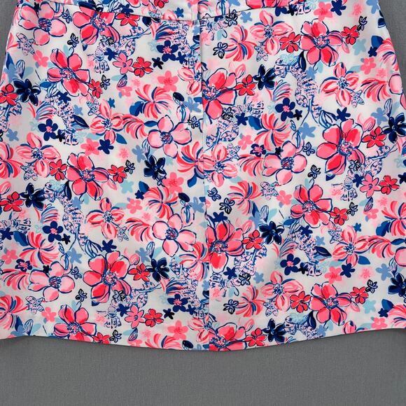LILLY PULITZER Jonas High Waist Skort Womens 8 Resort White Party Like a Lobstar - Picture 12 of 16